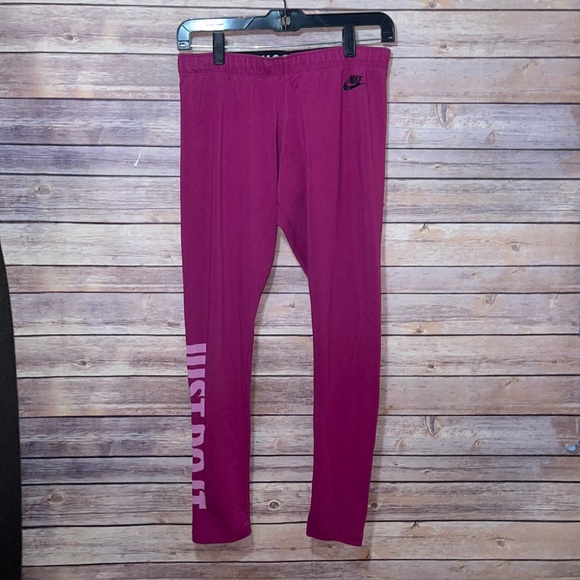 Nike Pants - Hot Pink Nike Leggings Size Large Just Do It c1